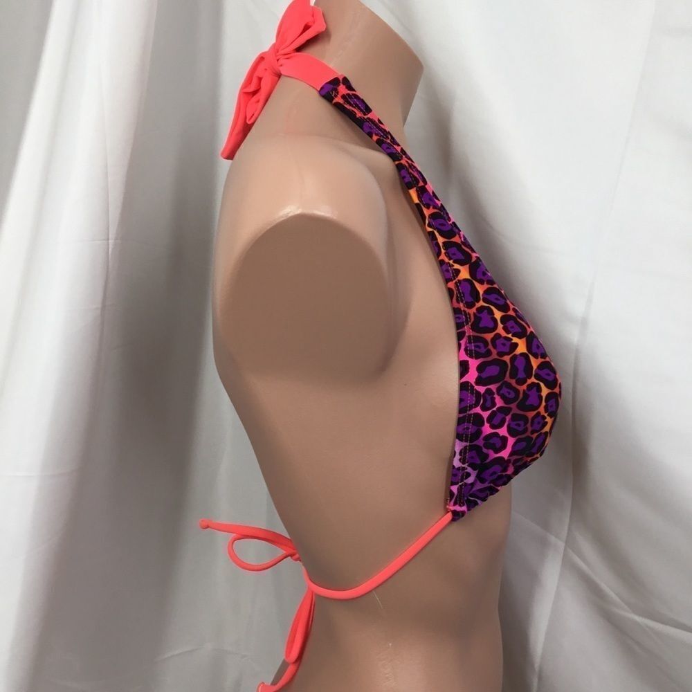 California Waves Animal Print Bikini Top (D7) - Picture 4 of 6